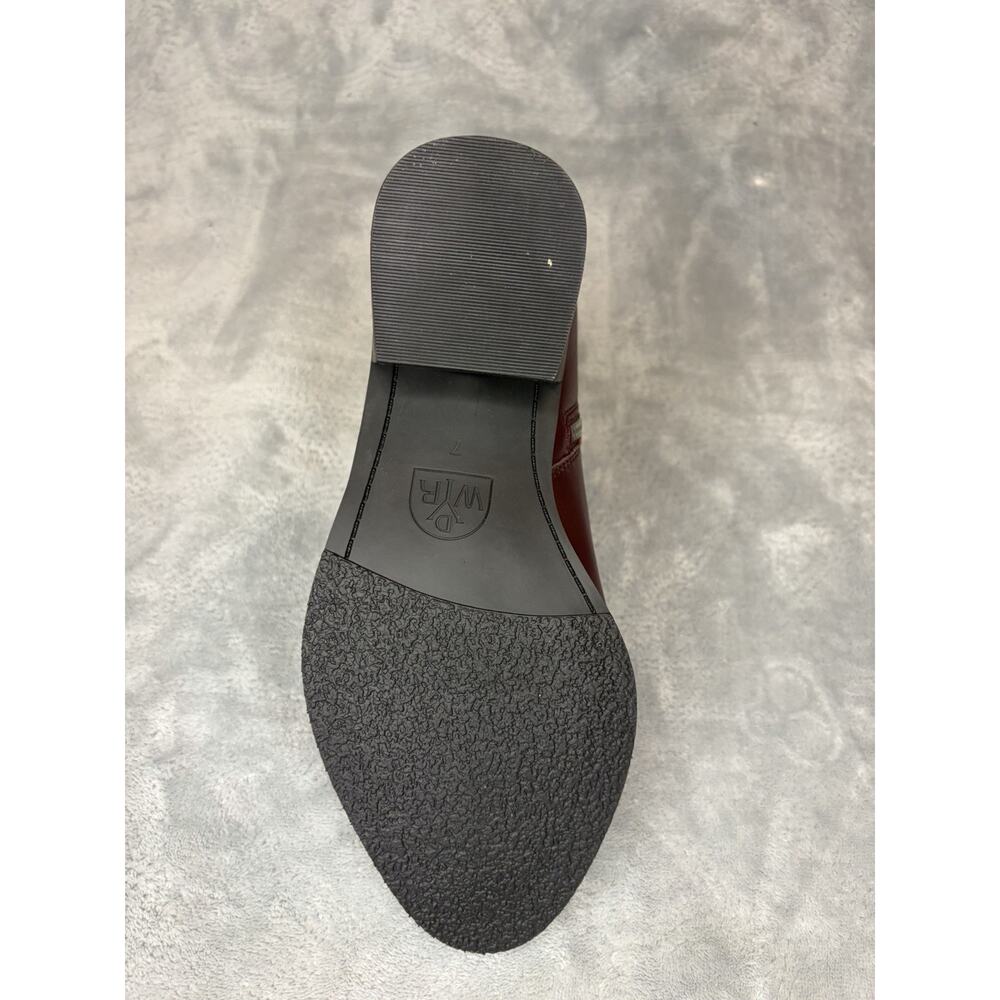 WYDR Studios Metro Muse Everyday Zip Bootie Wine Red Leather Women's Size 9 - Picture 9 of 10